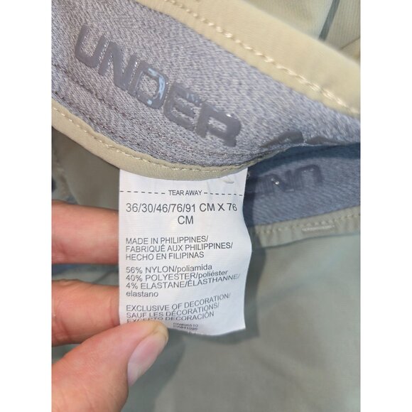 Under Armour Mens Golf Pants 36/30 Khaki Nylon & Polyester Blend - Picture 5 of 9